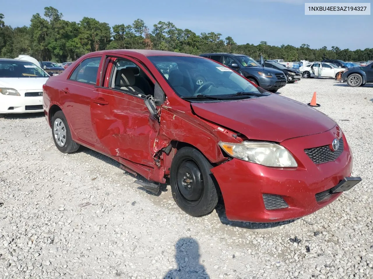 2010 Toyota Corolla Base VIN: 1NXBU4EE3AZ194327 Lot: 76126684