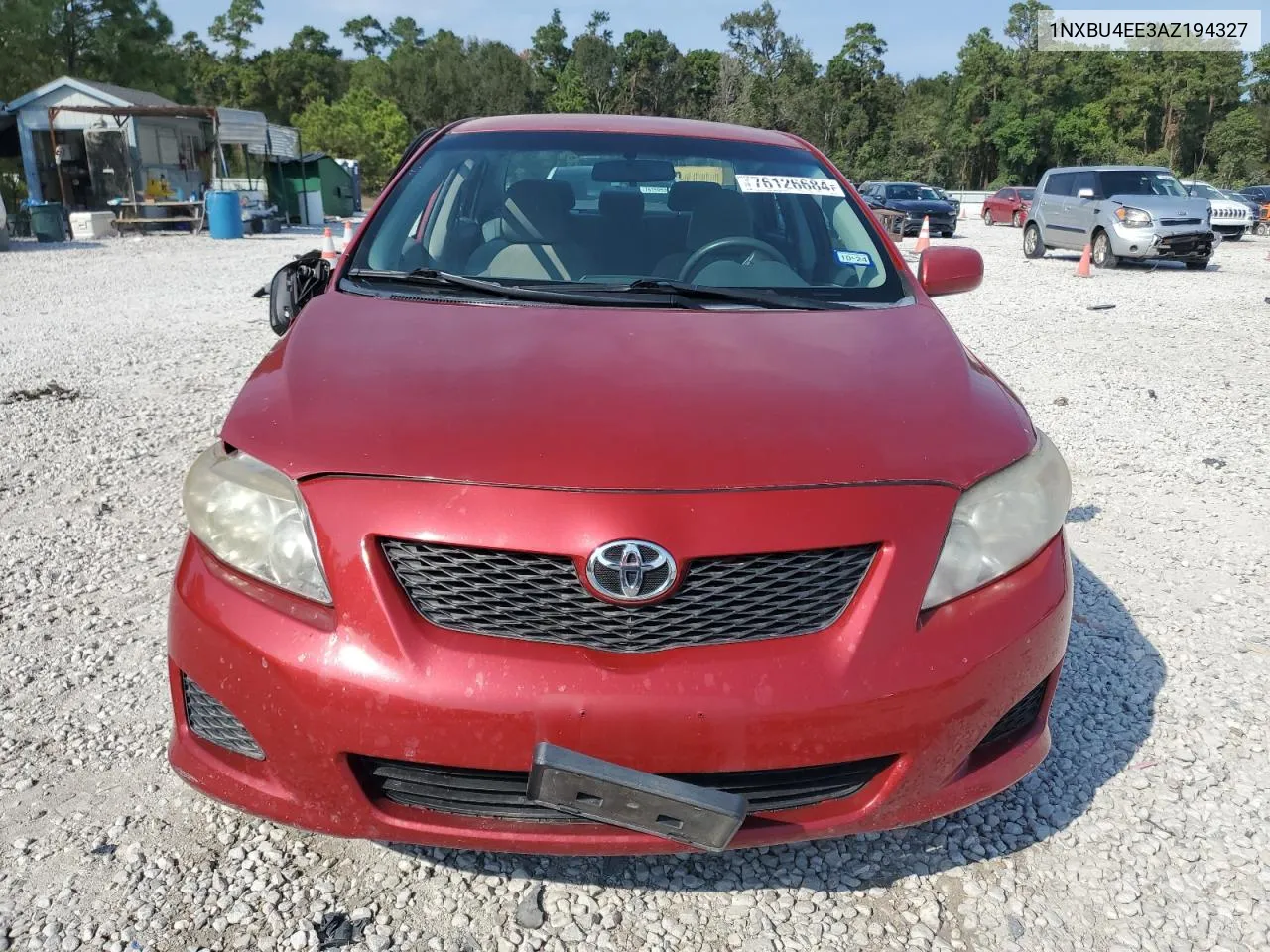 2010 Toyota Corolla Base VIN: 1NXBU4EE3AZ194327 Lot: 76126684