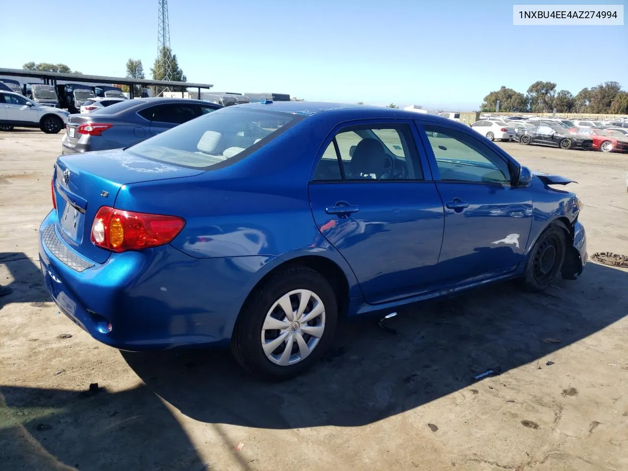 2010 Toyota Corolla Base VIN: 1NXBU4EE4AZ274994 Lot: 76179104