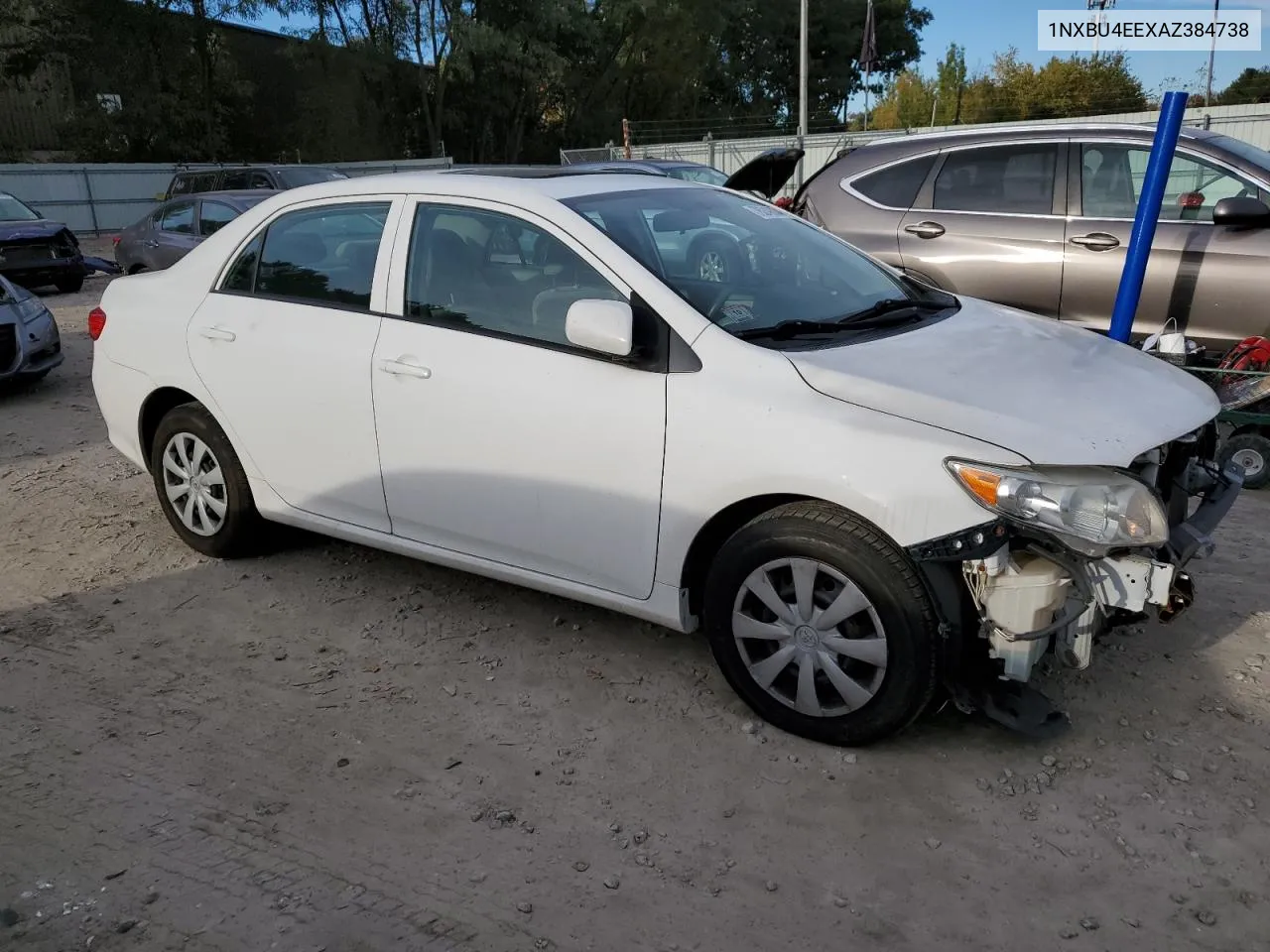 2010 Toyota Corolla Base VIN: 1NXBU4EEXAZ384738 Lot: 76249034