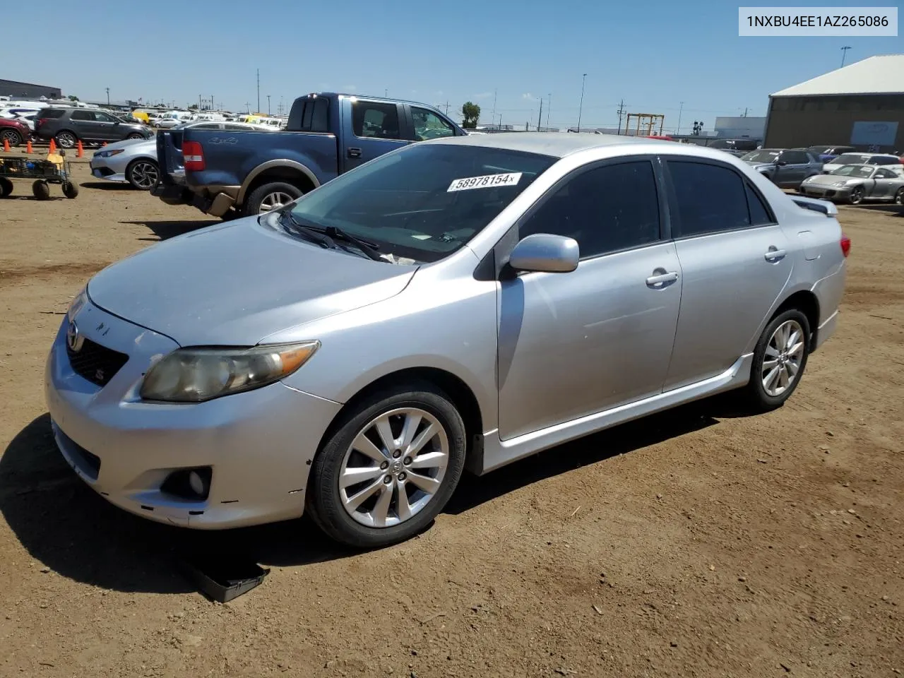 2010 Toyota Corolla Base VIN: 1NXBU4EE1AZ265086 Lot: 76311724