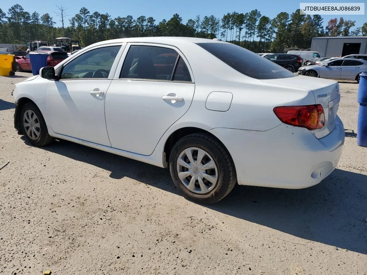 2010 Toyota Corolla Base VIN: JTDBU4EE8AJ086839 Lot: 76339694