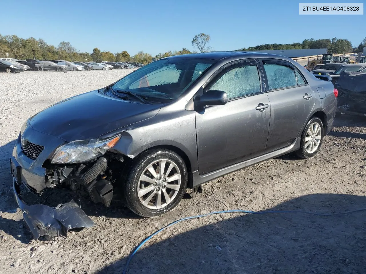 2010 Toyota Corolla Base VIN: 2T1BU4EE1AC408328 Lot: 76391484