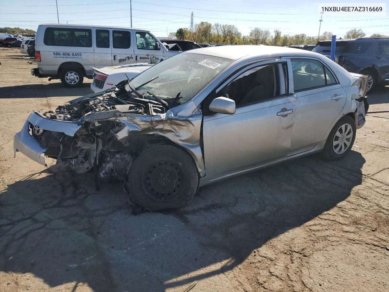 2010 Toyota Corolla Base VIN: 1NXBU4EE7AZ316669 Lot: 76460914