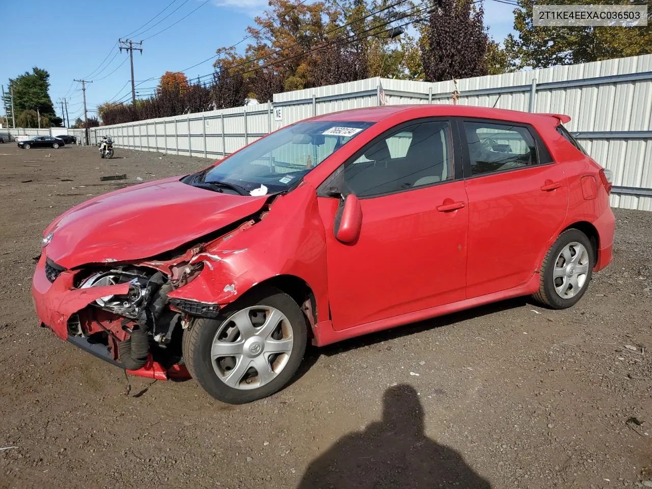 2010 Toyota Corolla Matrix S VIN: 2T1KE4EEXAC036503 Lot: 76692134