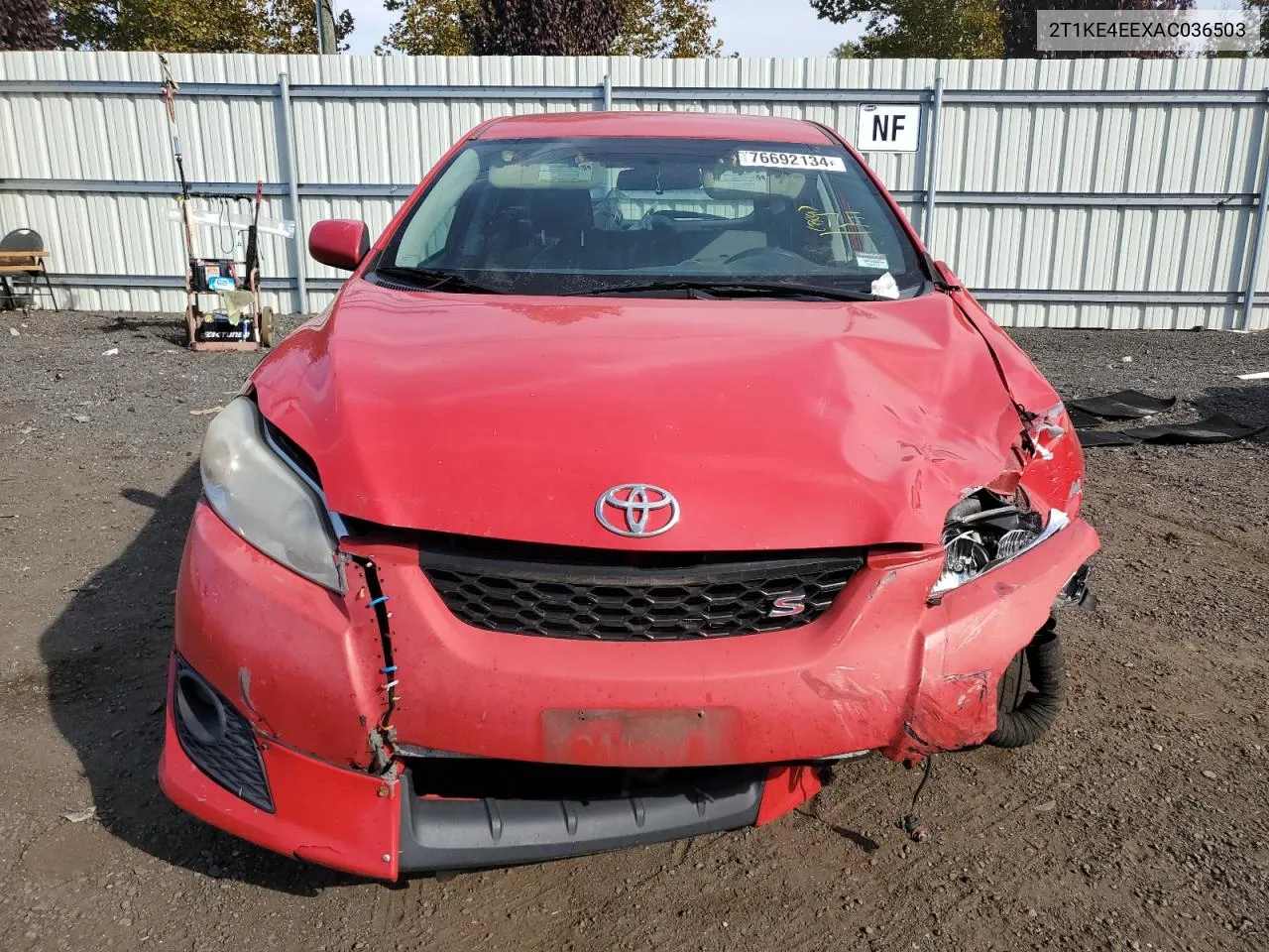 2T1KE4EEXAC036503 2010 Toyota Corolla Matrix S