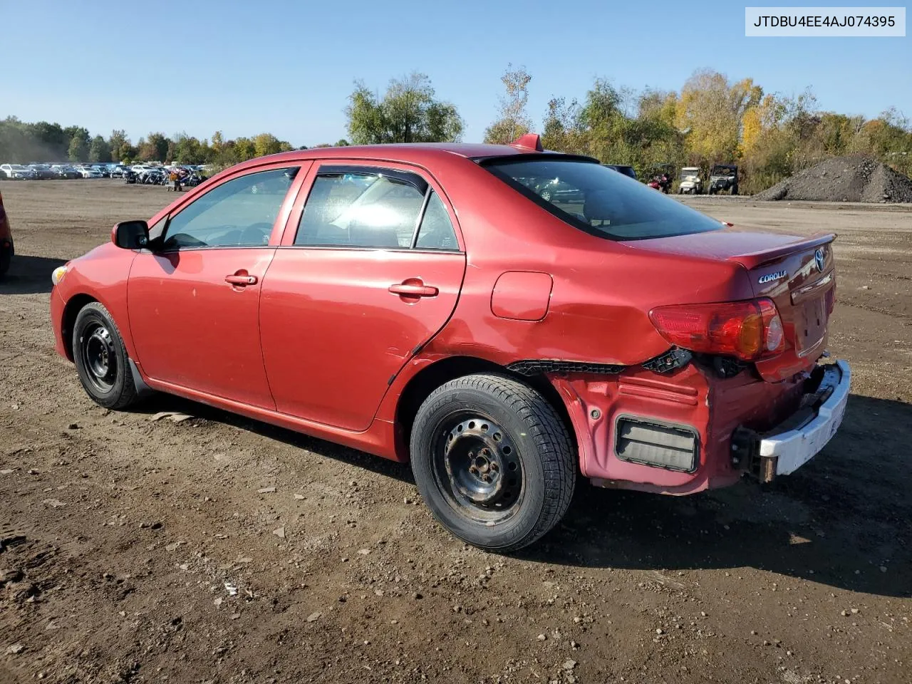 2010 Toyota Corolla Base VIN: JTDBU4EE4AJ074395 Lot: 76780584