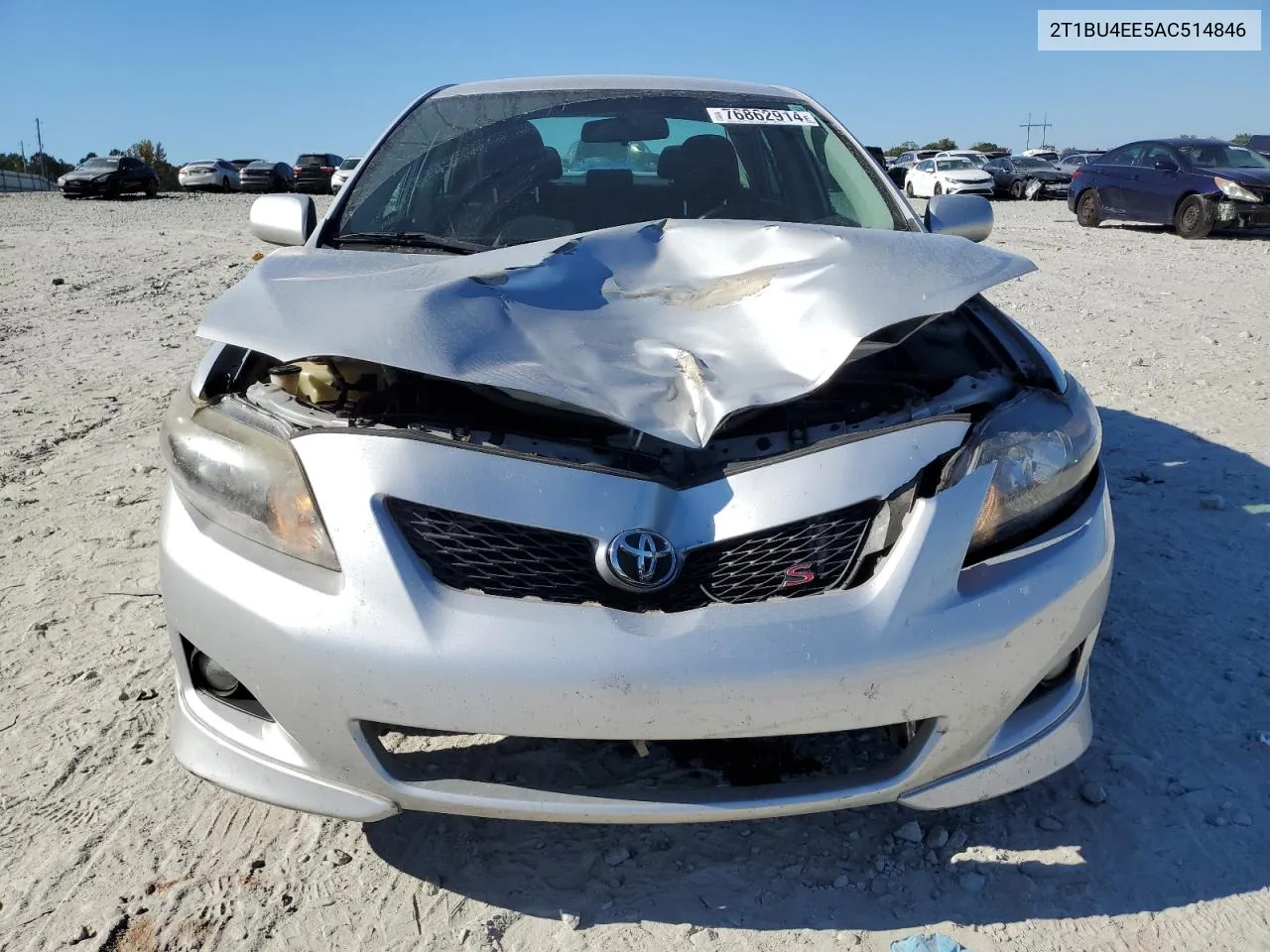 2010 Toyota Corolla Base VIN: 2T1BU4EE5AC514846 Lot: 76862914