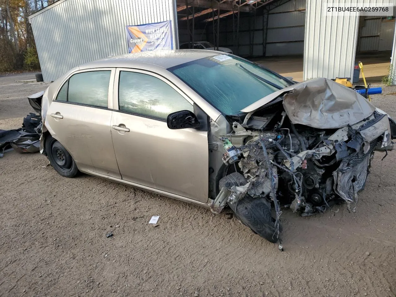 2010 Toyota Corolla Base VIN: 2T1BU4EE6AC259768 Lot: 76872314