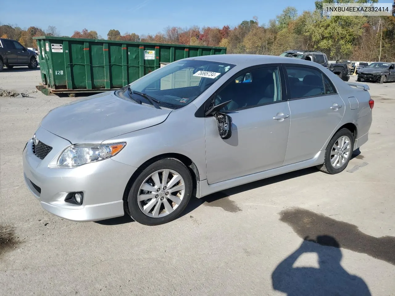 2010 Toyota Corolla Base VIN: 1NXBU4EEXAZ332414 Lot: 76895734