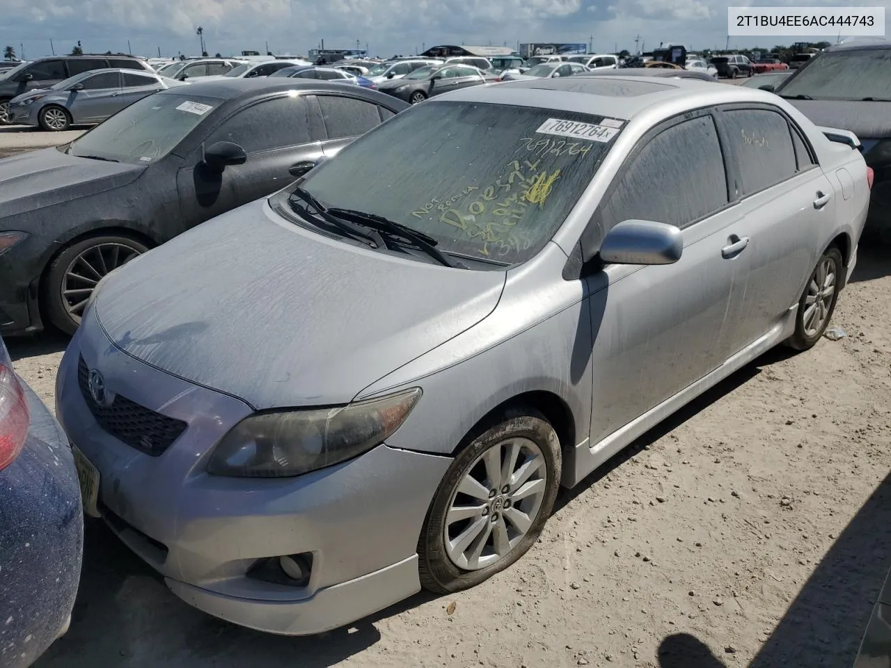 2010 Toyota Corolla Base VIN: 2T1BU4EE6AC444743 Lot: 76912764