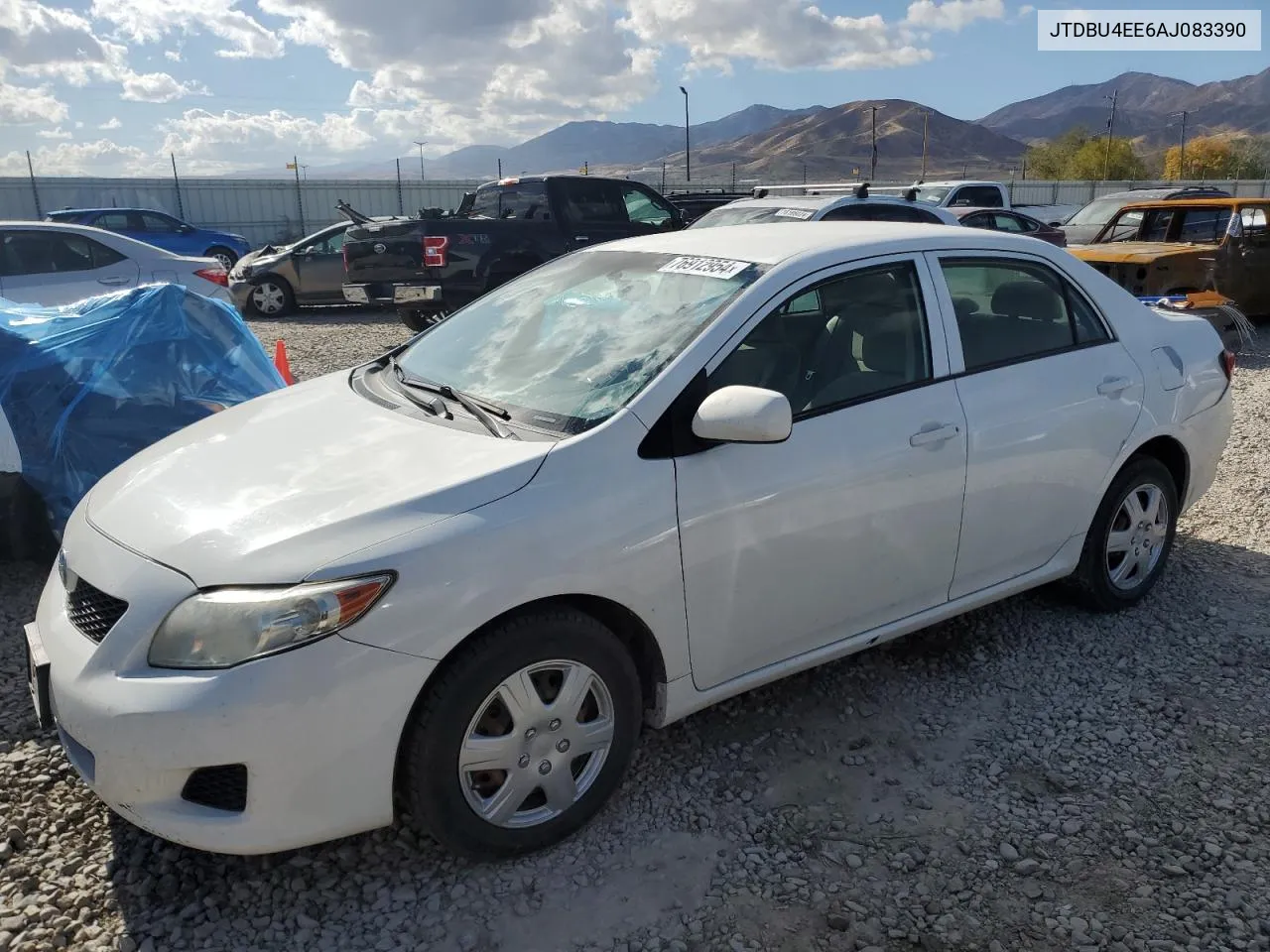 2010 Toyota Corolla Base VIN: JTDBU4EE6AJ083390 Lot: 76912954