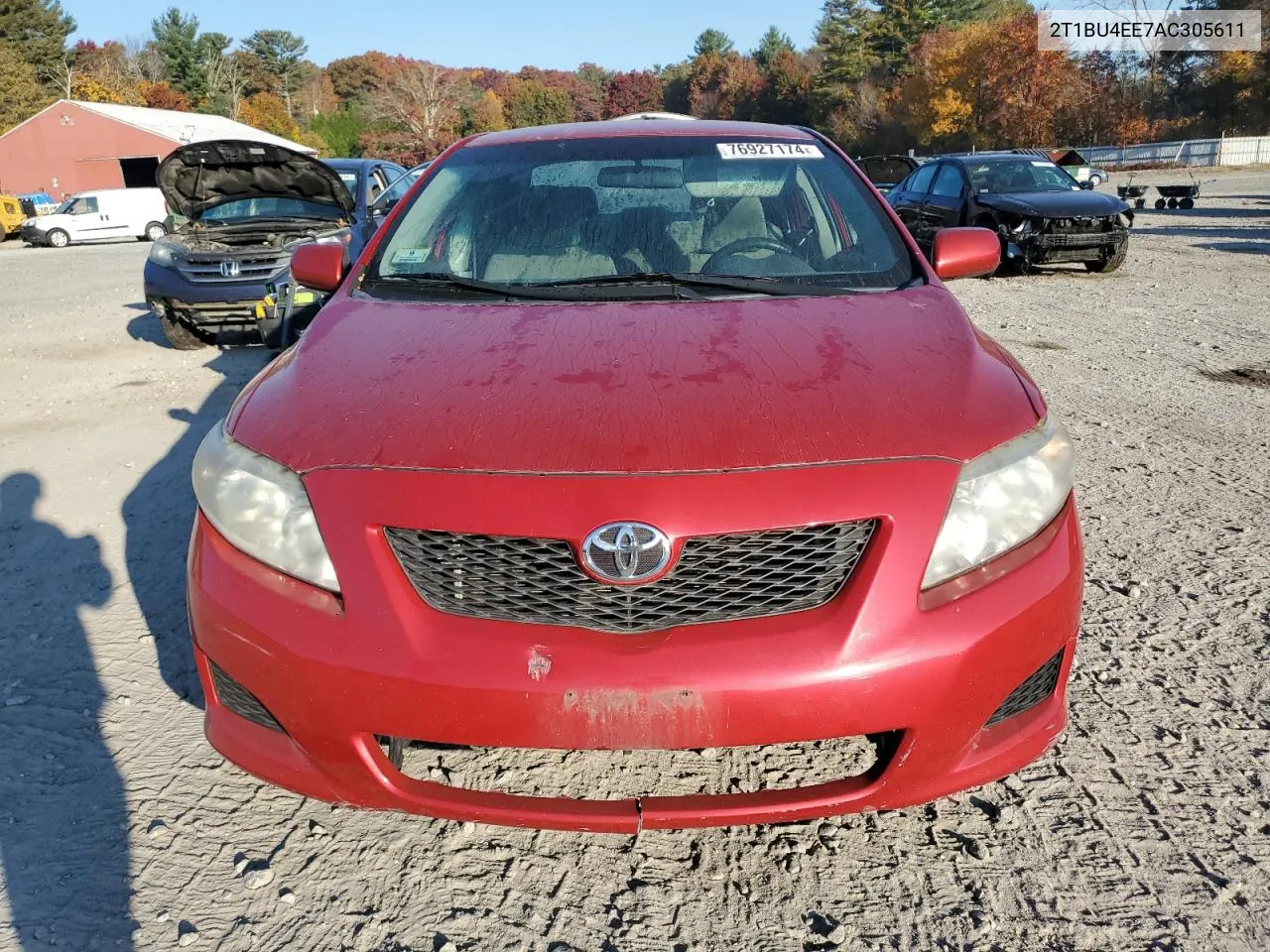 2010 Toyota Corolla Base VIN: 2T1BU4EE7AC305611 Lot: 76927174