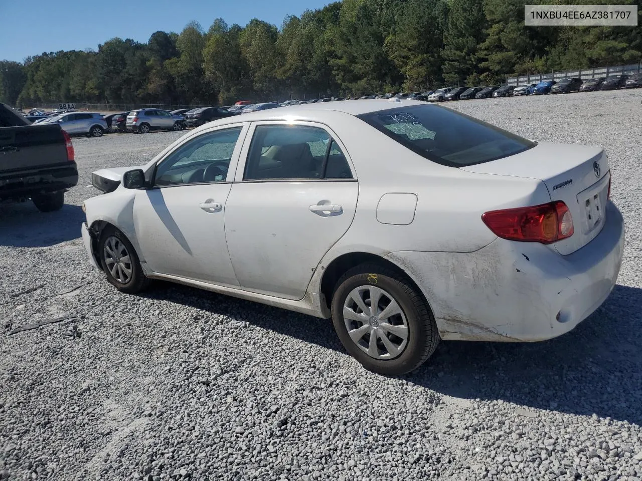 2010 Toyota Corolla Base VIN: 1NXBU4EE6AZ381707 Lot: 76997404