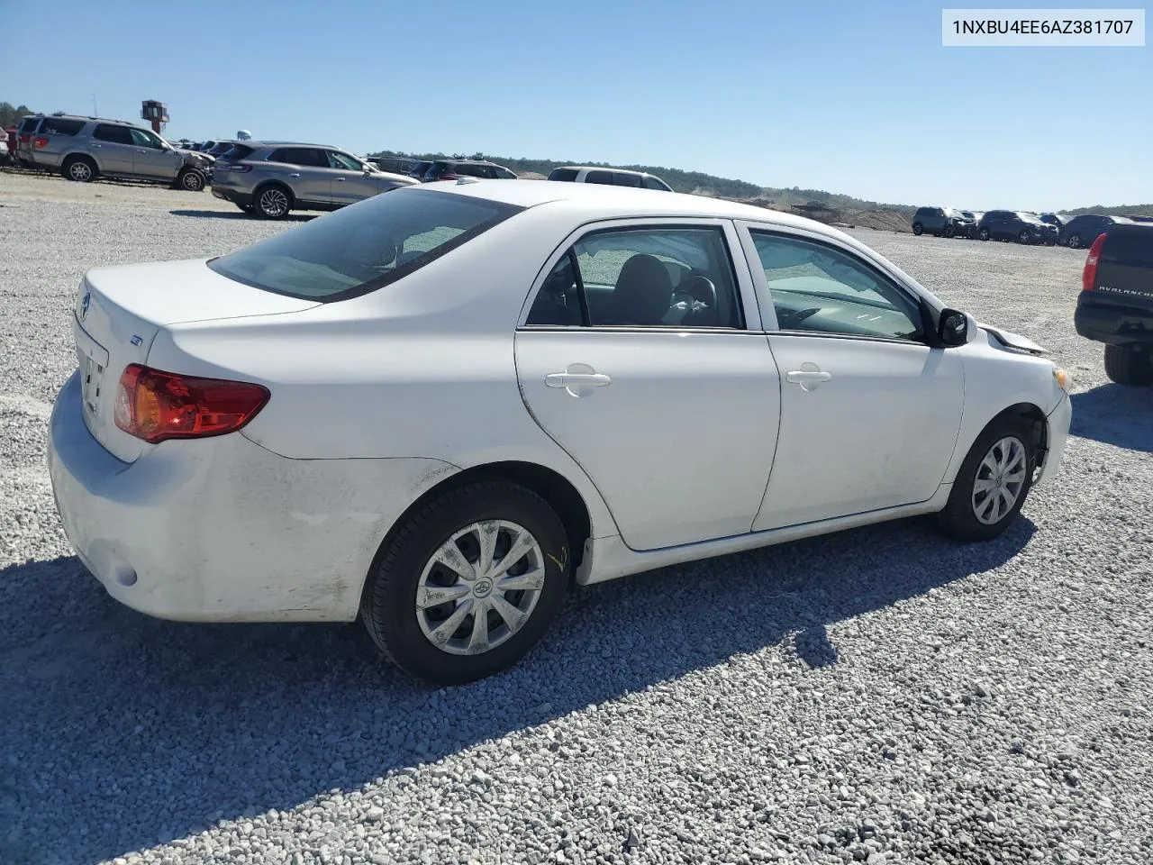 2010 Toyota Corolla Base VIN: 1NXBU4EE6AZ381707 Lot: 76997404