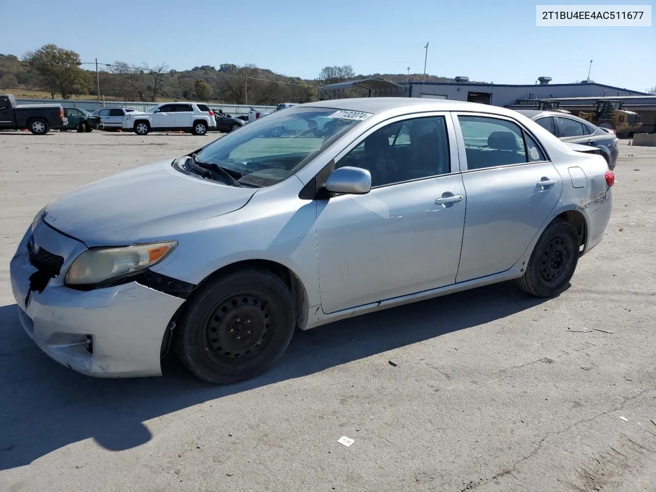 2010 Toyota Corolla Base VIN: 2T1BU4EE4AC511677 Lot: 77132074