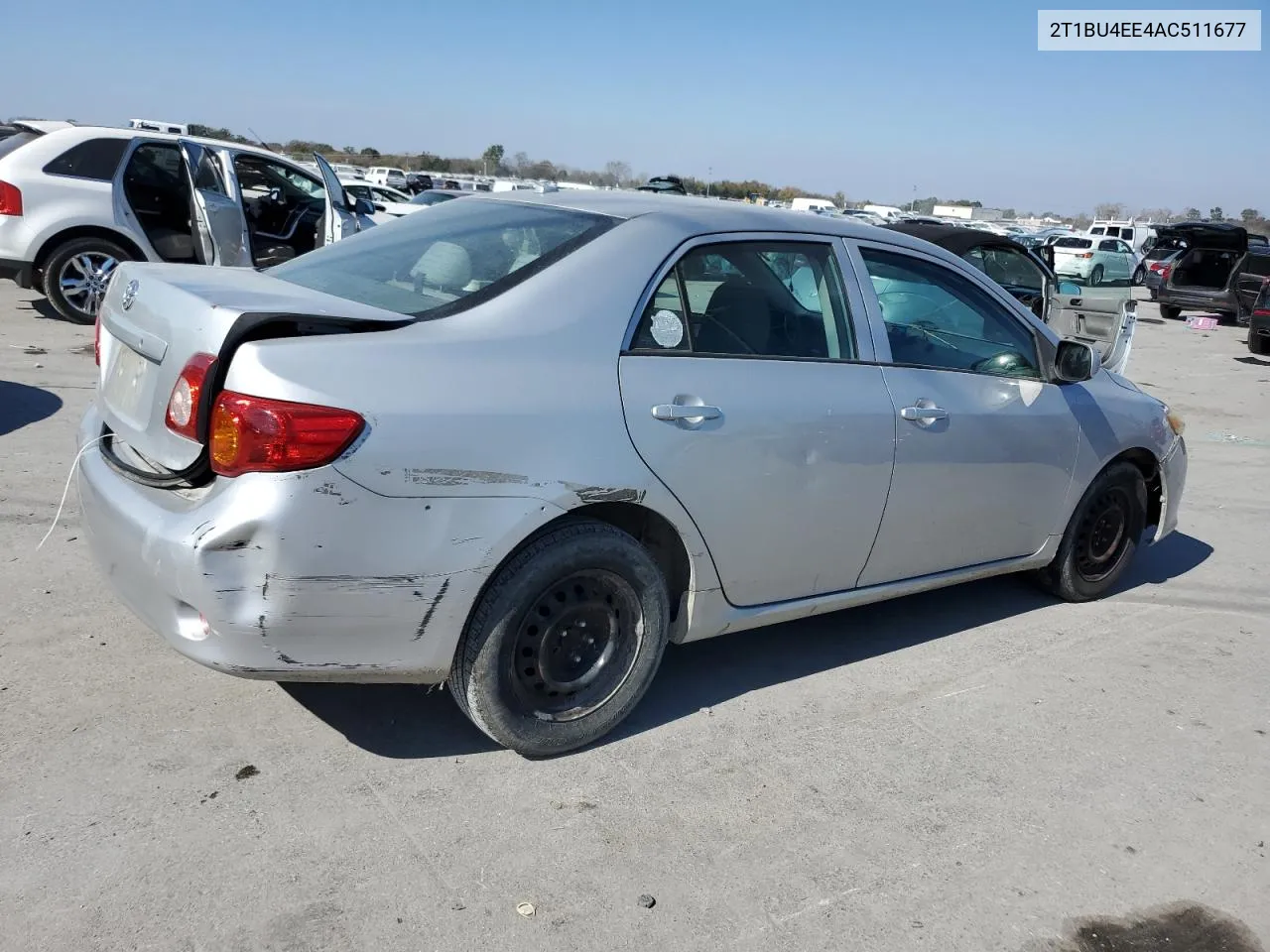 2010 Toyota Corolla Base VIN: 2T1BU4EE4AC511677 Lot: 77132074