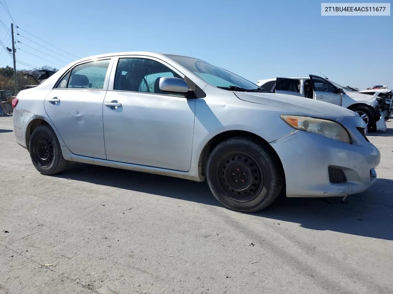 2010 Toyota Corolla Base VIN: 2T1BU4EE4AC511677 Lot: 77132074