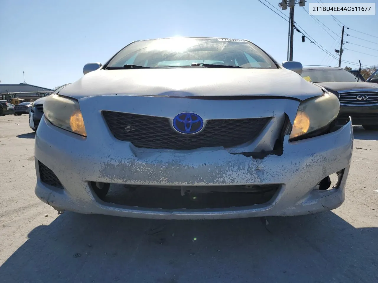 2010 Toyota Corolla Base VIN: 2T1BU4EE4AC511677 Lot: 77132074