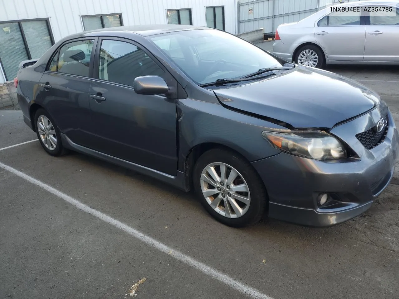 2010 Toyota Corolla Base VIN: 1NXBU4EE1AZ354785 Lot: 77153754