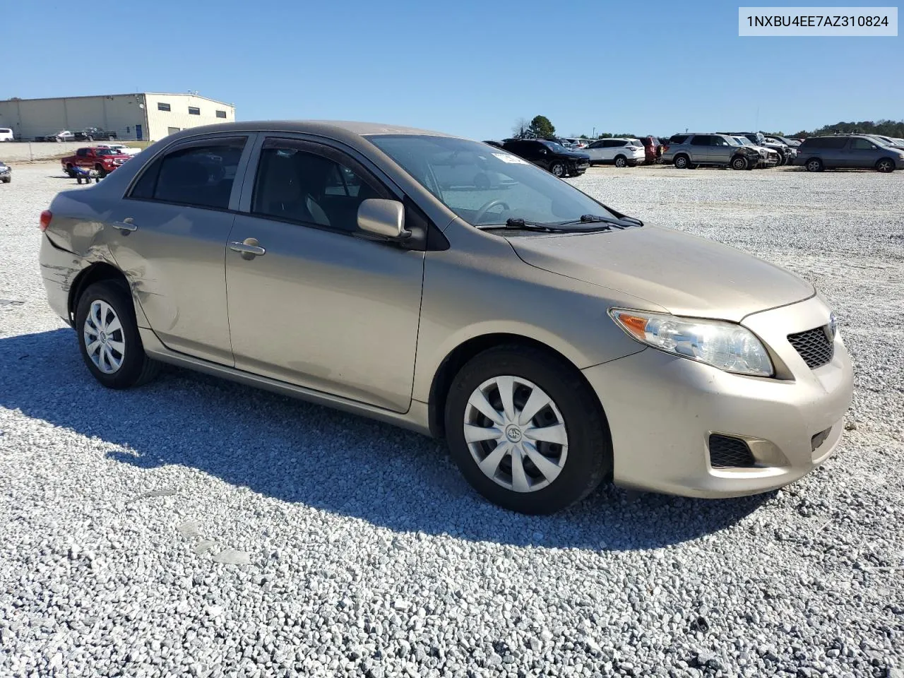 2010 Toyota Corolla Base VIN: 1NXBU4EE7AZ310824 Lot: 77231104