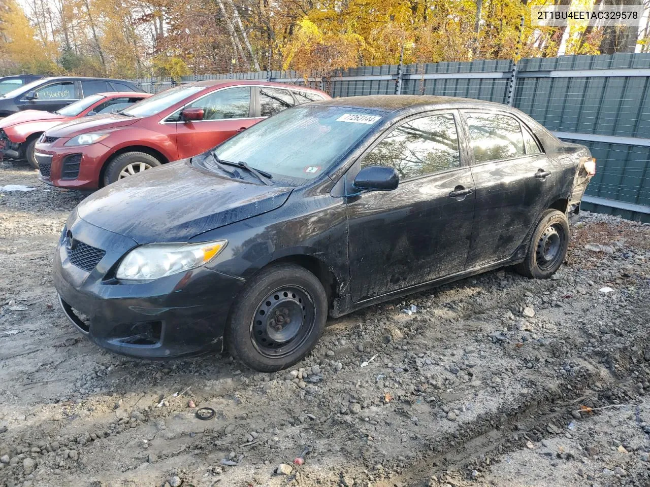 2010 Toyota Corolla Base VIN: 2T1BU4EE1AC329578 Lot: 77263144