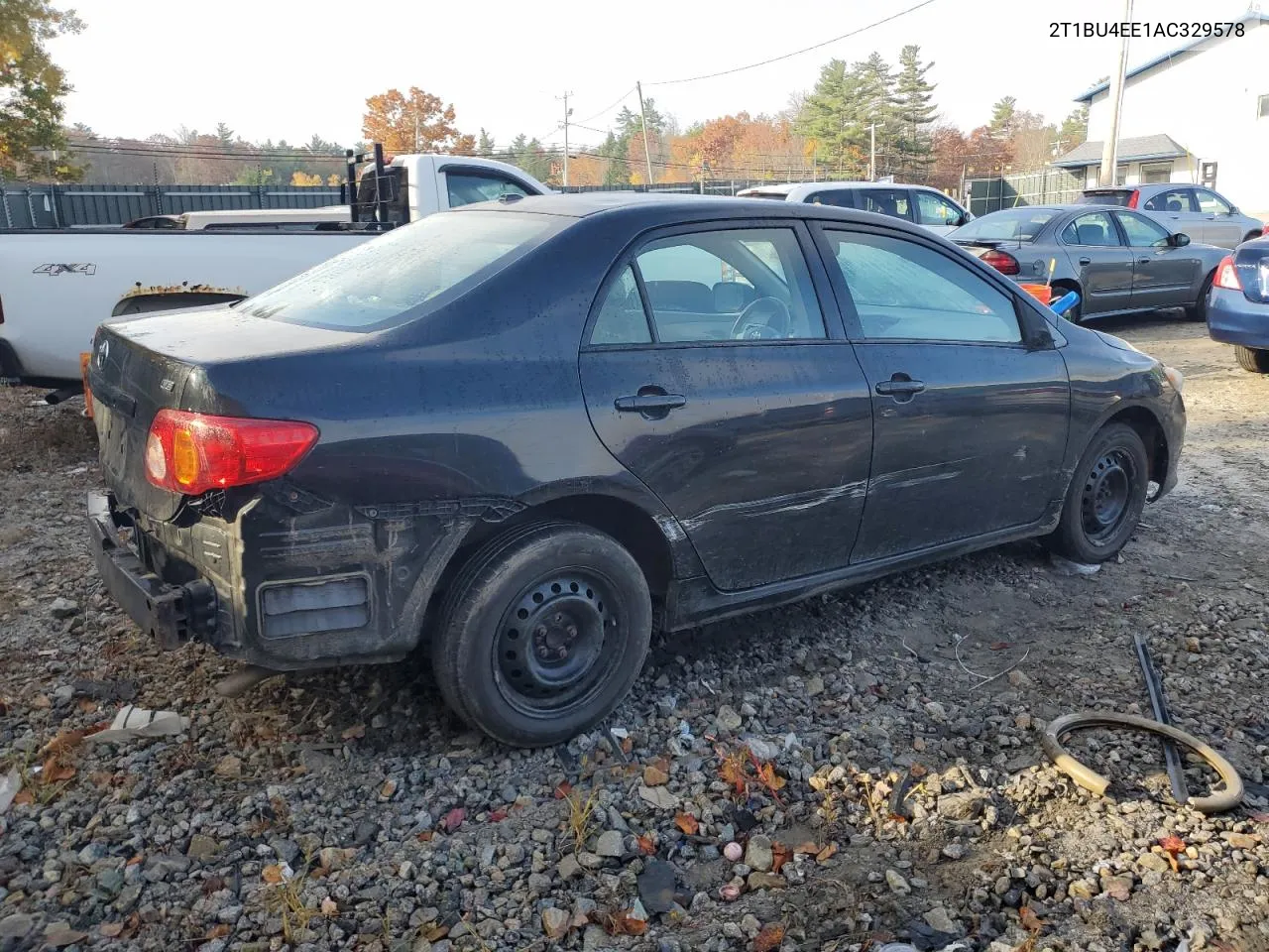 2010 Toyota Corolla Base VIN: 2T1BU4EE1AC329578 Lot: 77263144