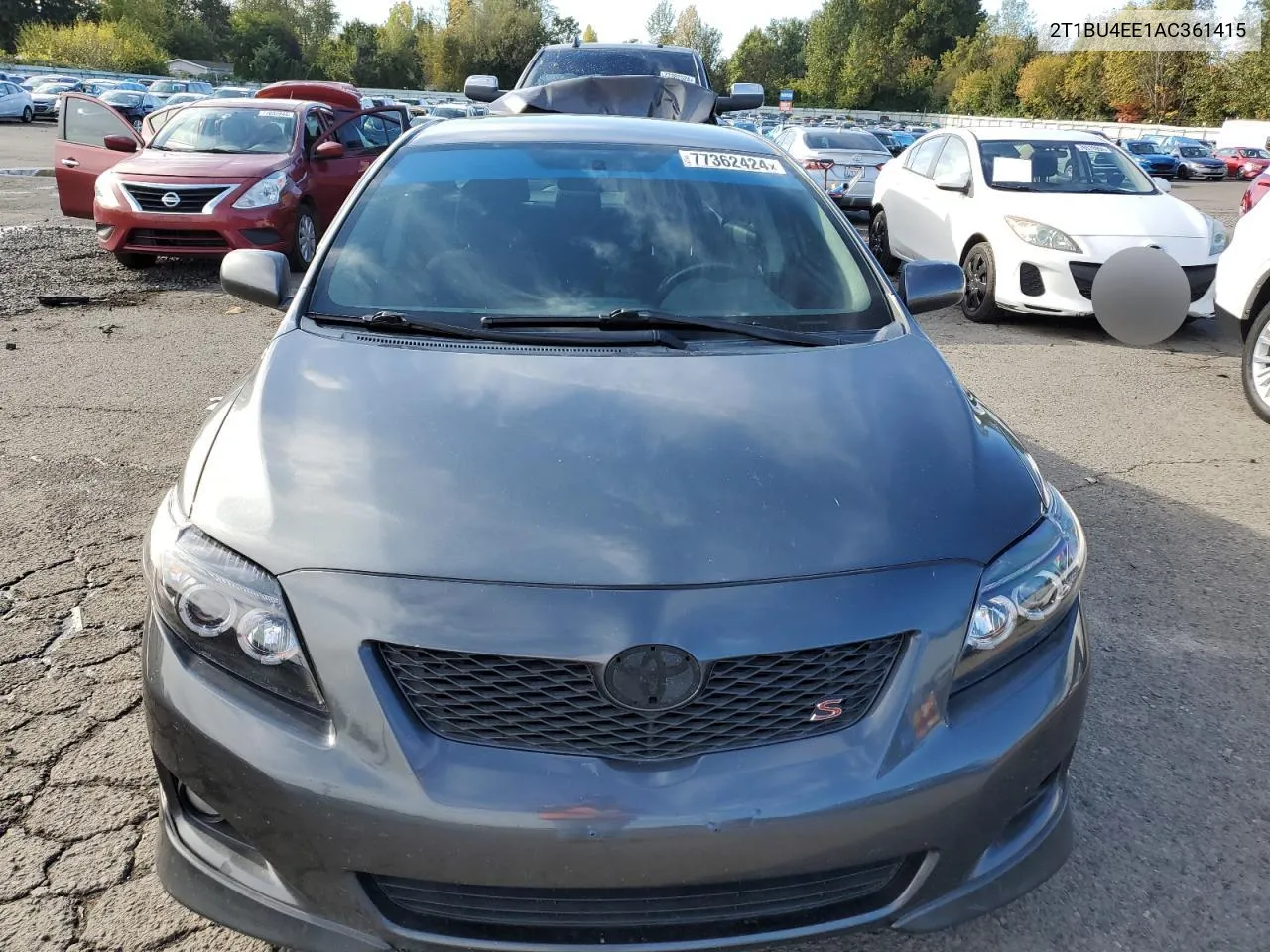 2010 Toyota Corolla Base VIN: 2T1BU4EE1AC361415 Lot: 77362424