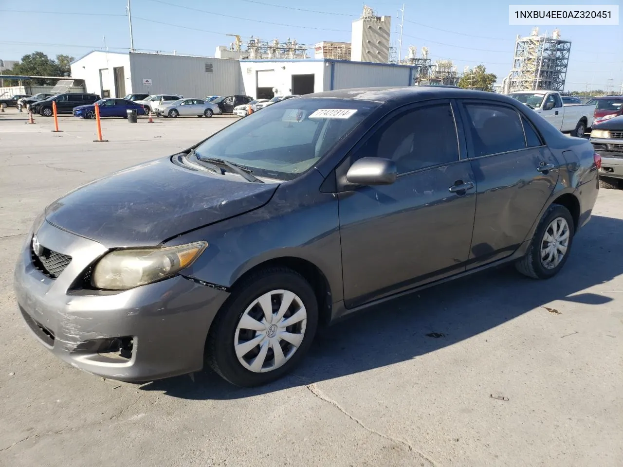 2010 Toyota Corolla Base VIN: 1NXBU4EE0AZ320451 Lot: 77422314