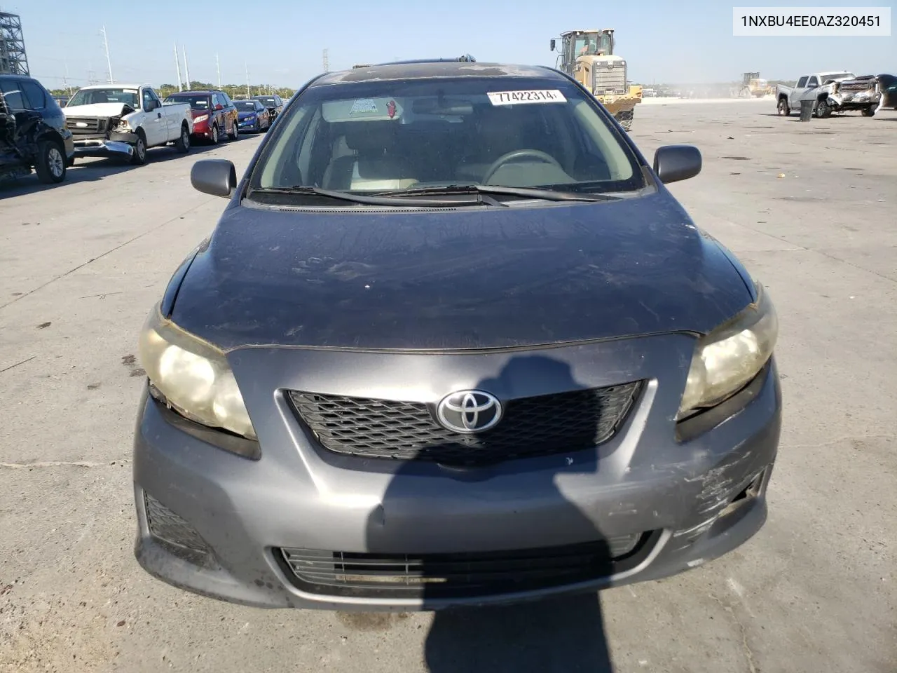 2010 Toyota Corolla Base VIN: 1NXBU4EE0AZ320451 Lot: 77422314