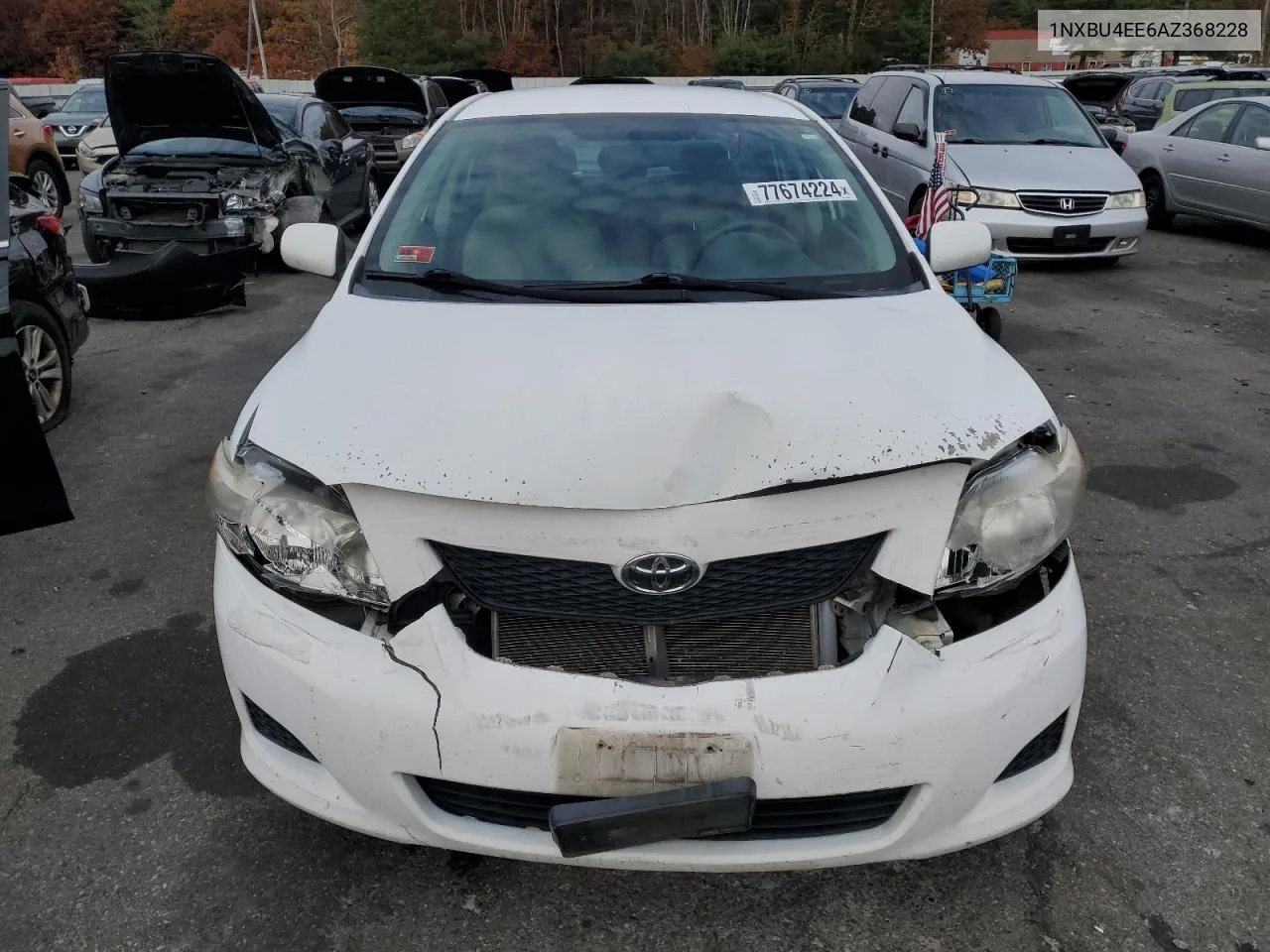 2010 Toyota Corolla Base VIN: 1NXBU4EE6AZ368228 Lot: 77674224