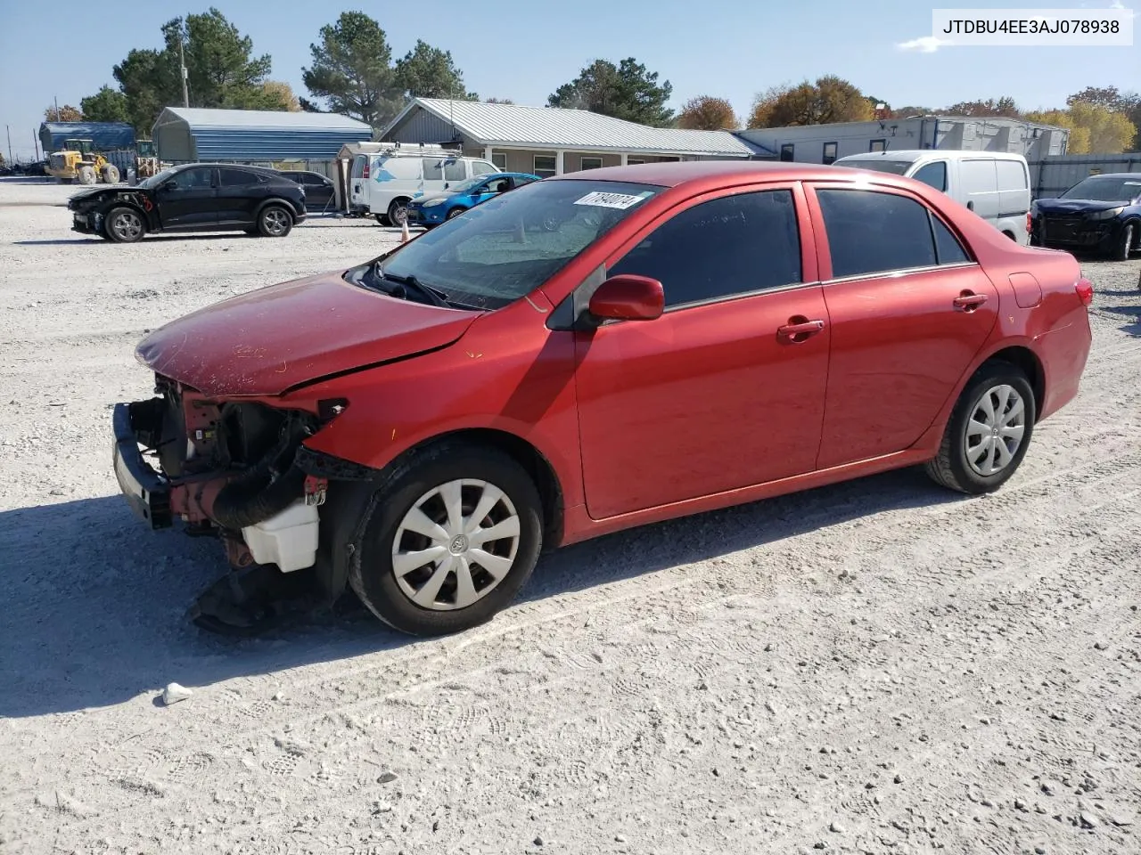 2010 Toyota Corolla Base VIN: JTDBU4EE3AJ078938 Lot: 77840074