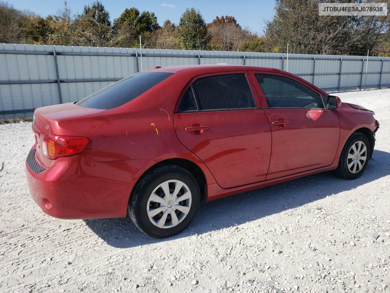 2010 Toyota Corolla Base VIN: JTDBU4EE3AJ078938 Lot: 77840074