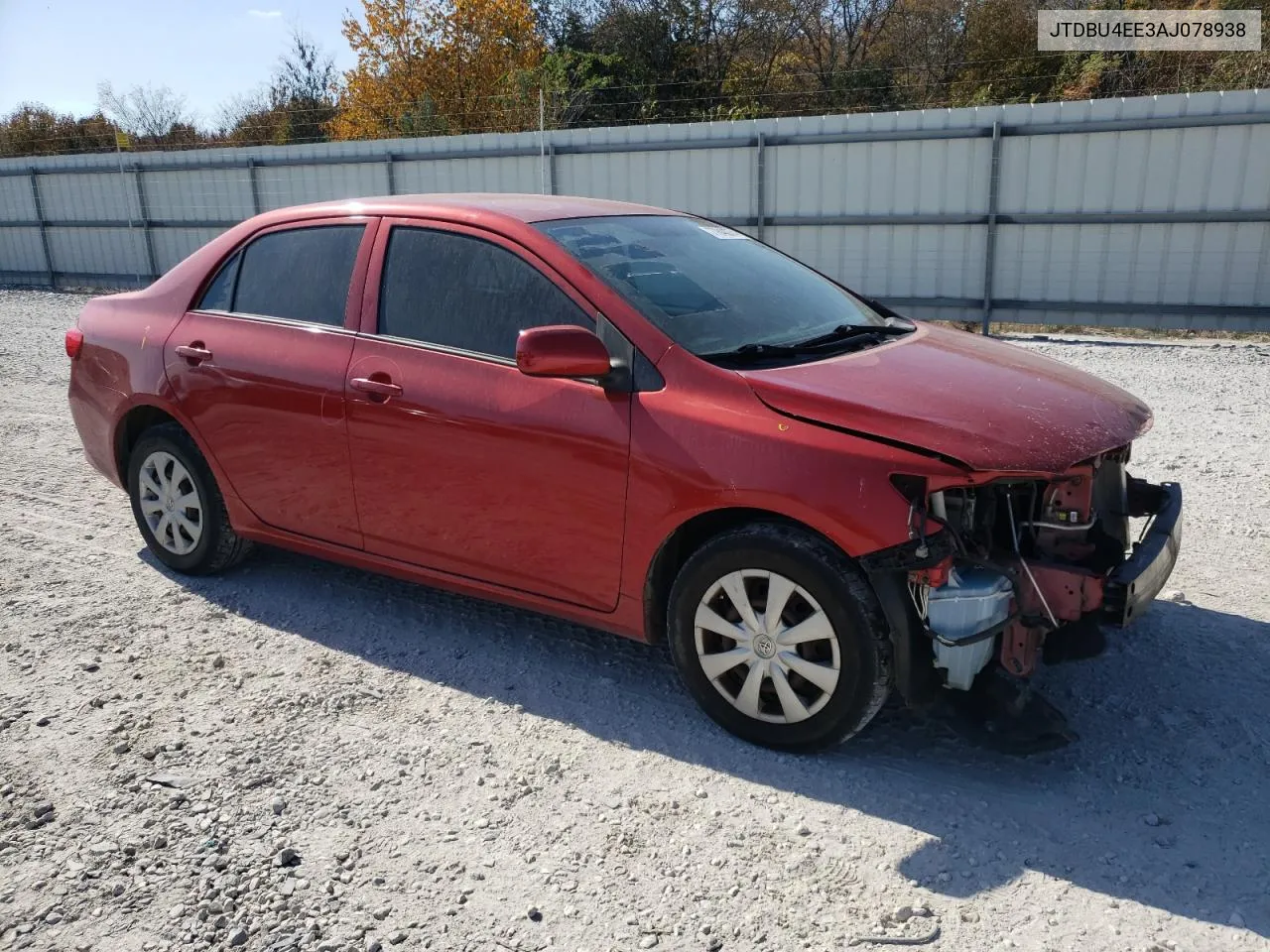 2010 Toyota Corolla Base VIN: JTDBU4EE3AJ078938 Lot: 77840074