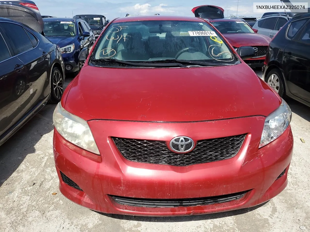 2010 Toyota Corolla Base VIN: 1NXBU4EEXAZ325074 Lot: 77896014