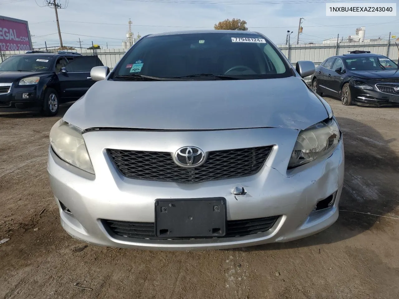 2010 Toyota Corolla Base VIN: 1NXBU4EEXAZ243040 Lot: 77948124