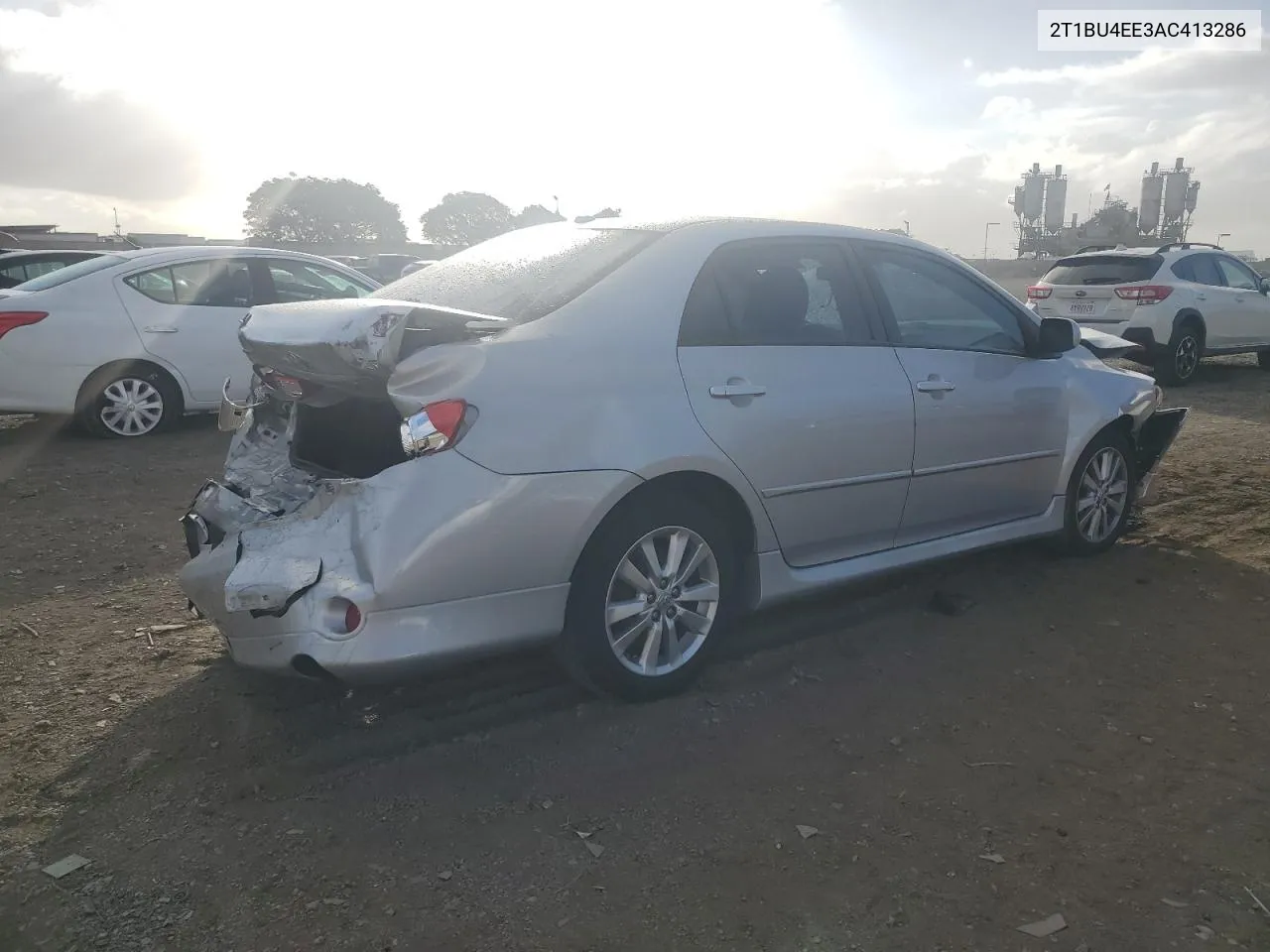 2010 Toyota Corolla Base VIN: 2T1BU4EE3AC413286 Lot: 77982494