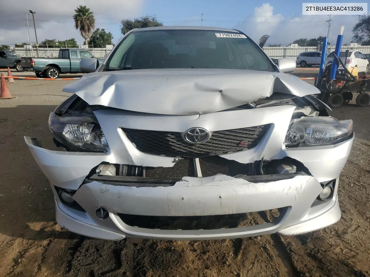 2010 Toyota Corolla Base VIN: 2T1BU4EE3AC413286 Lot: 77982494