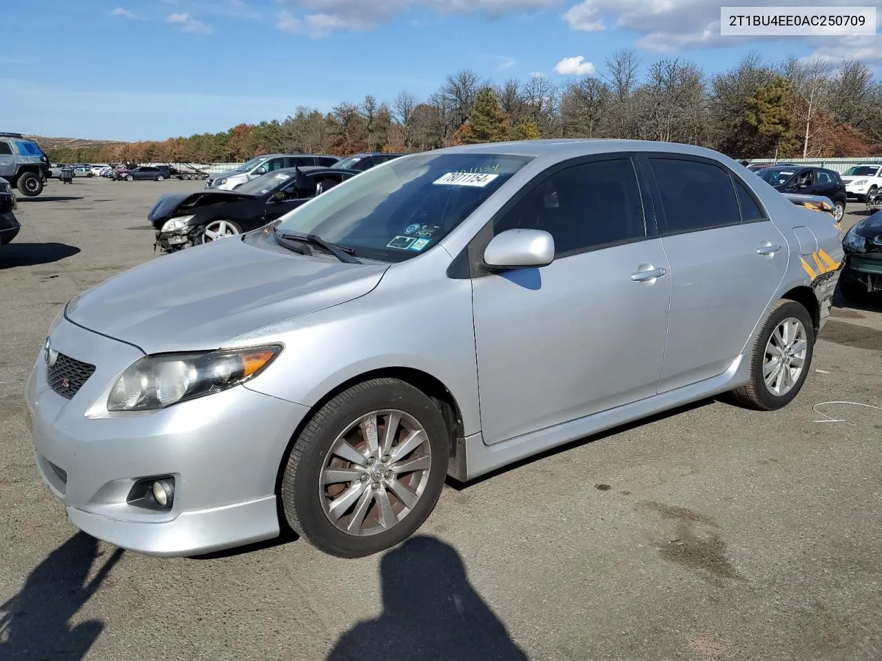 2010 Toyota Corolla Base VIN: 2T1BU4EE0AC250709 Lot: 78011154