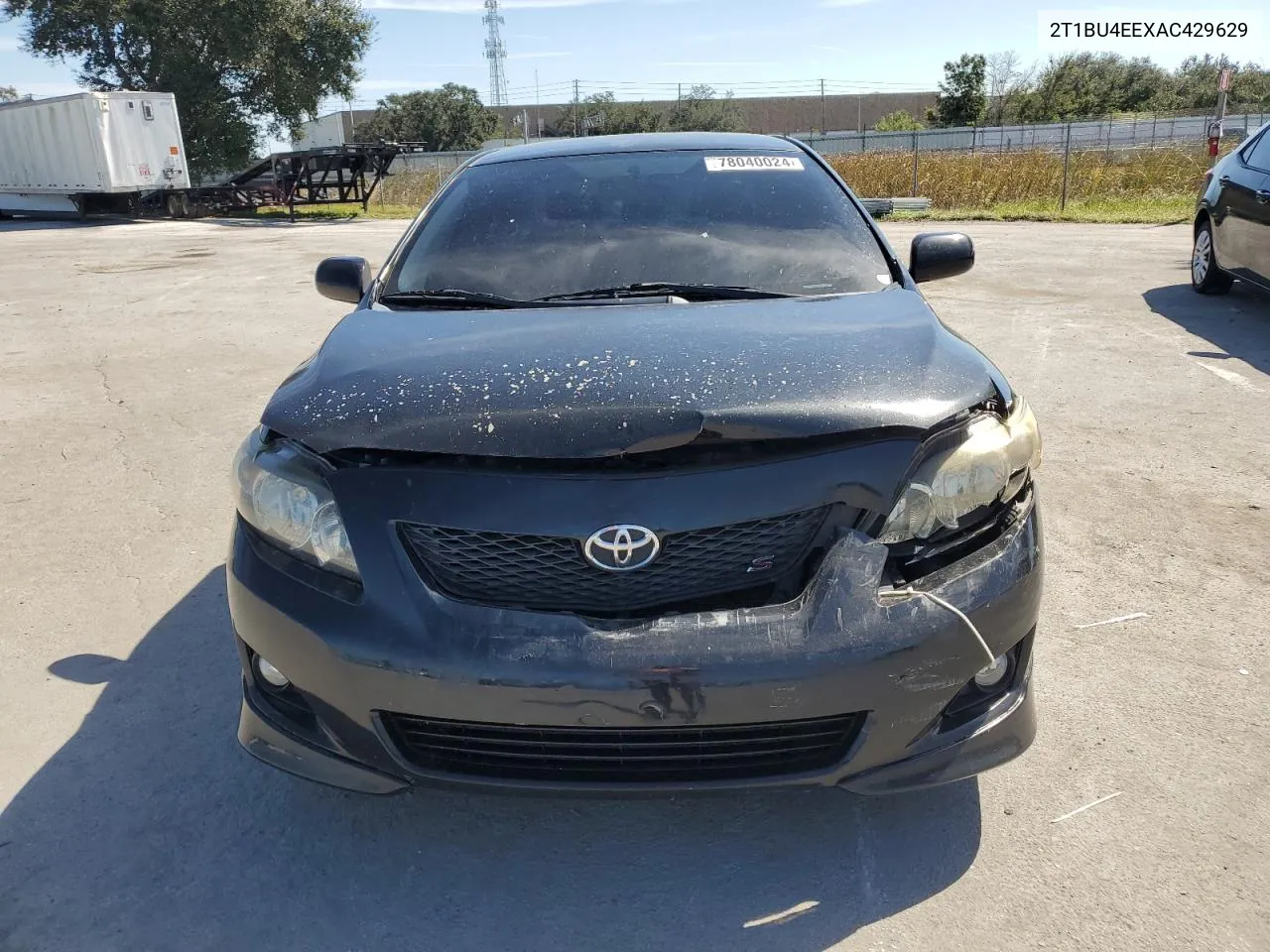 2010 Toyota Corolla Base VIN: 2T1BU4EEXAC429629 Lot: 78040024