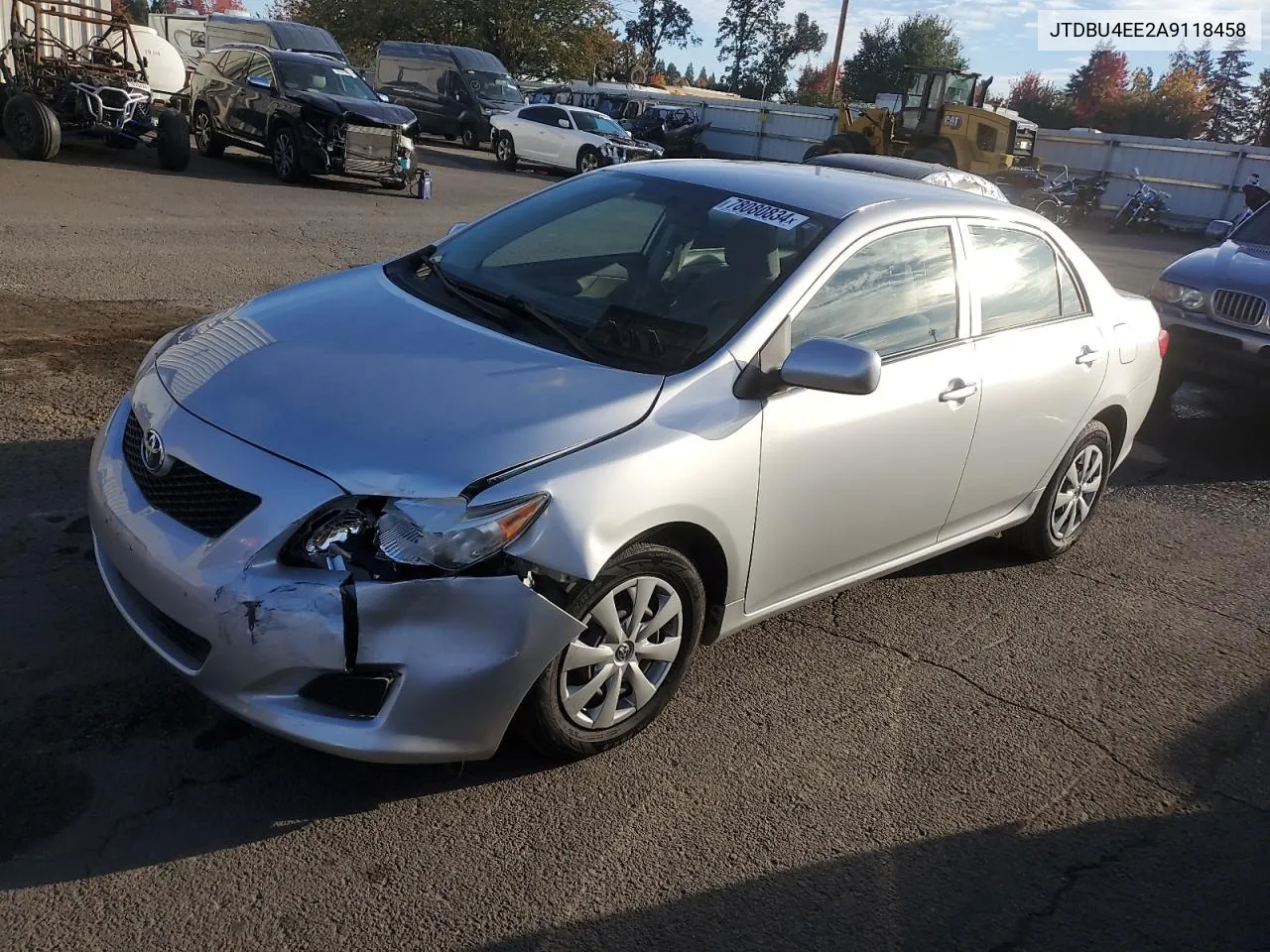 2010 Toyota Corolla Base VIN: JTDBU4EE2A9118458 Lot: 78080834