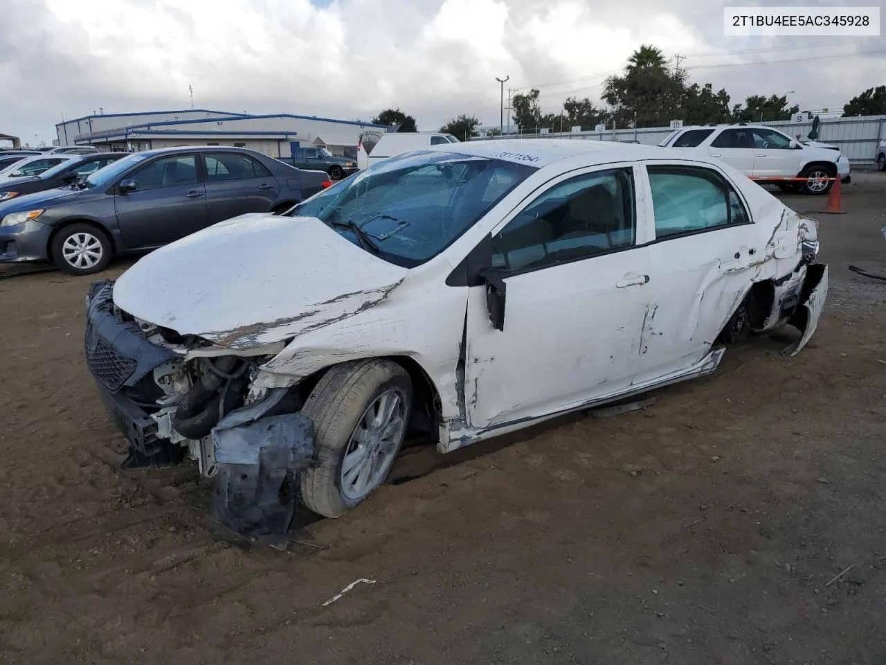 2010 Toyota Corolla Base VIN: 2T1BU4EE5AC345928 Lot: 78171354