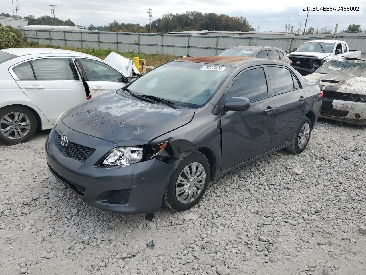 2010 Toyota Corolla Base VIN: 2T1BU4EE8AC488002 Lot: 78242834