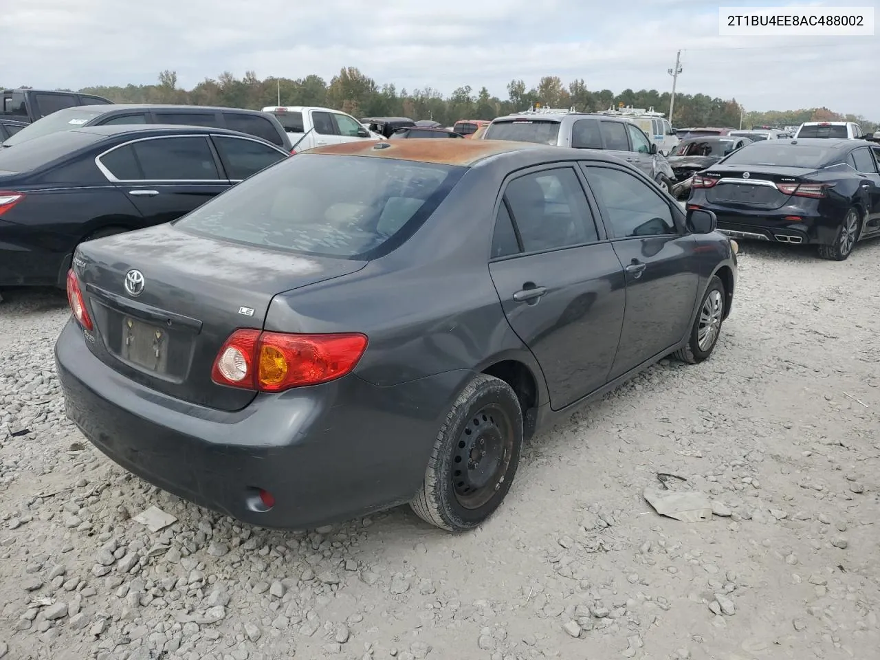 2010 Toyota Corolla Base VIN: 2T1BU4EE8AC488002 Lot: 78242834