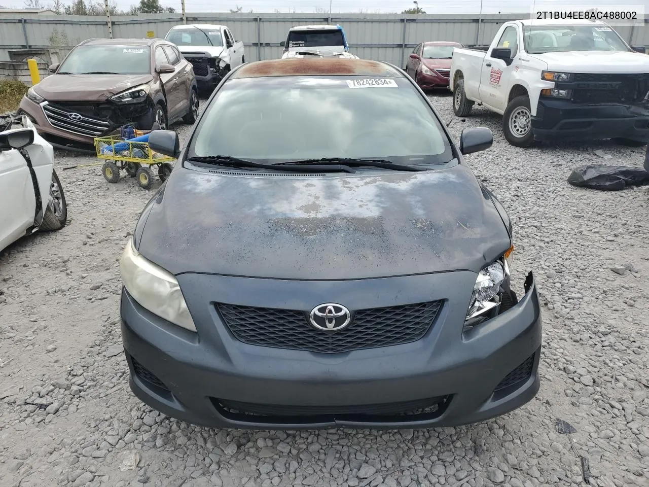 2010 Toyota Corolla Base VIN: 2T1BU4EE8AC488002 Lot: 78242834