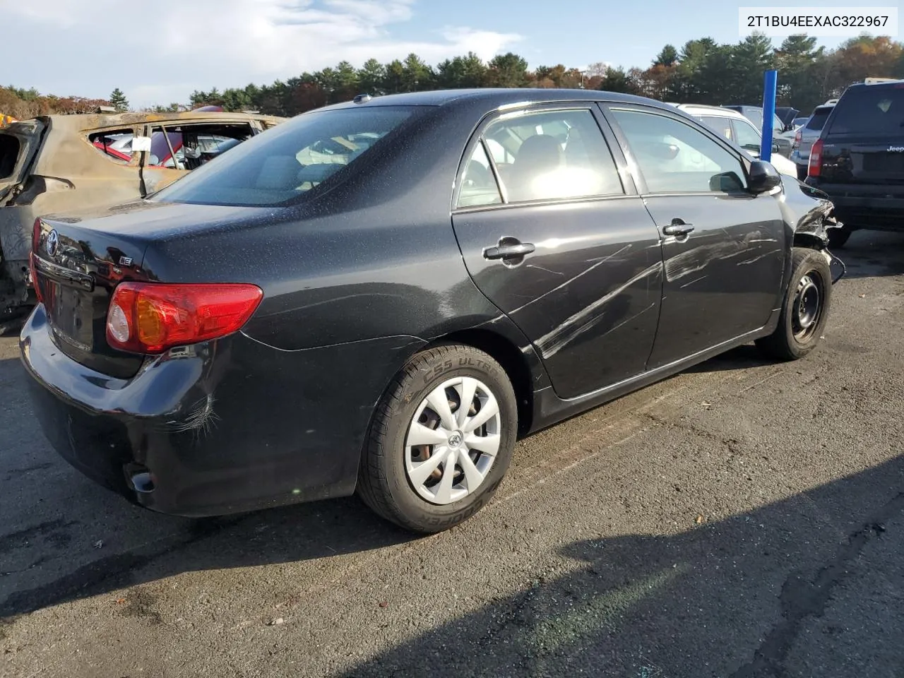 2010 Toyota Corolla Base VIN: 2T1BU4EEXAC322967 Lot: 78388114