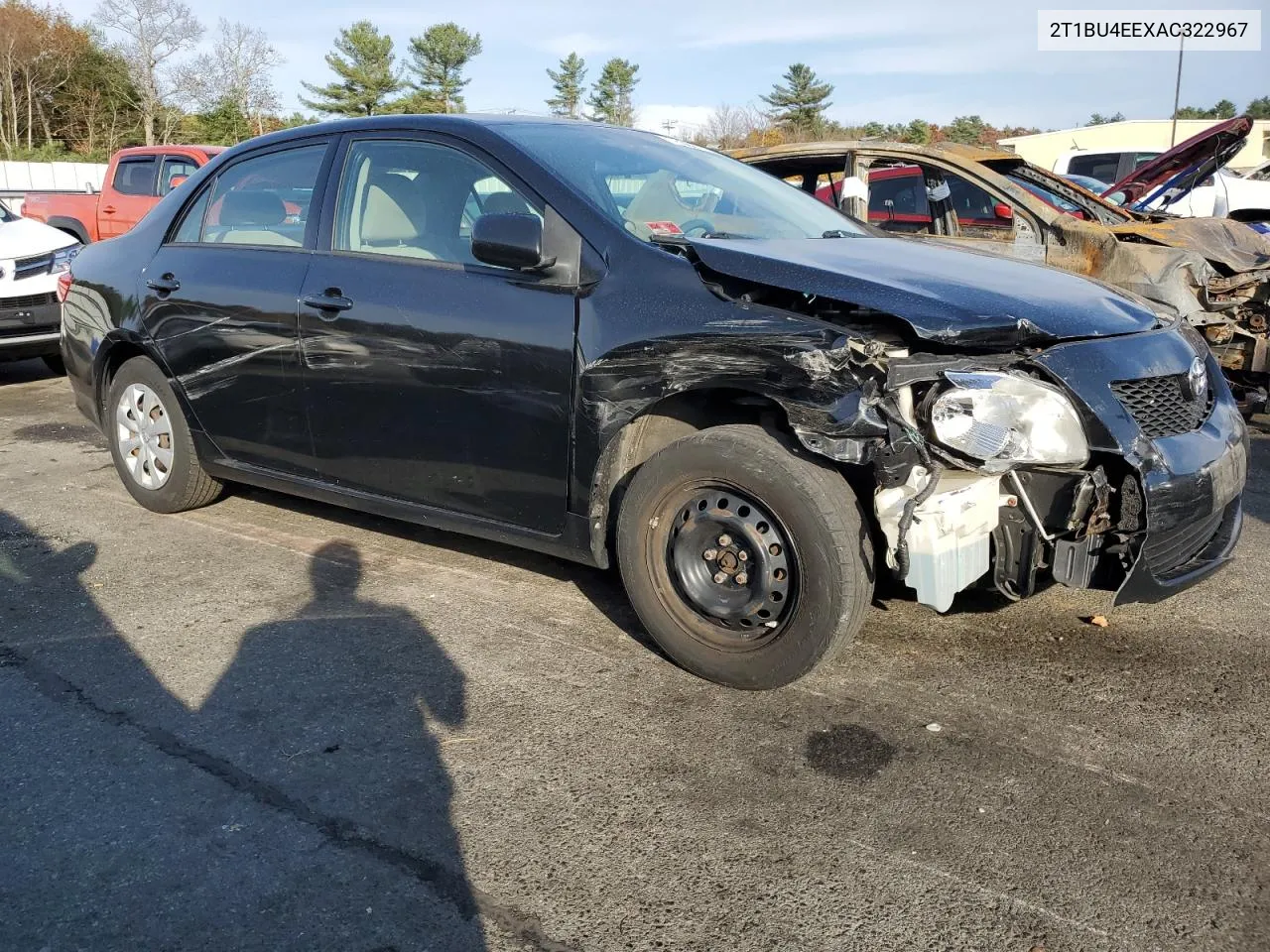 2010 Toyota Corolla Base VIN: 2T1BU4EEXAC322967 Lot: 78388114