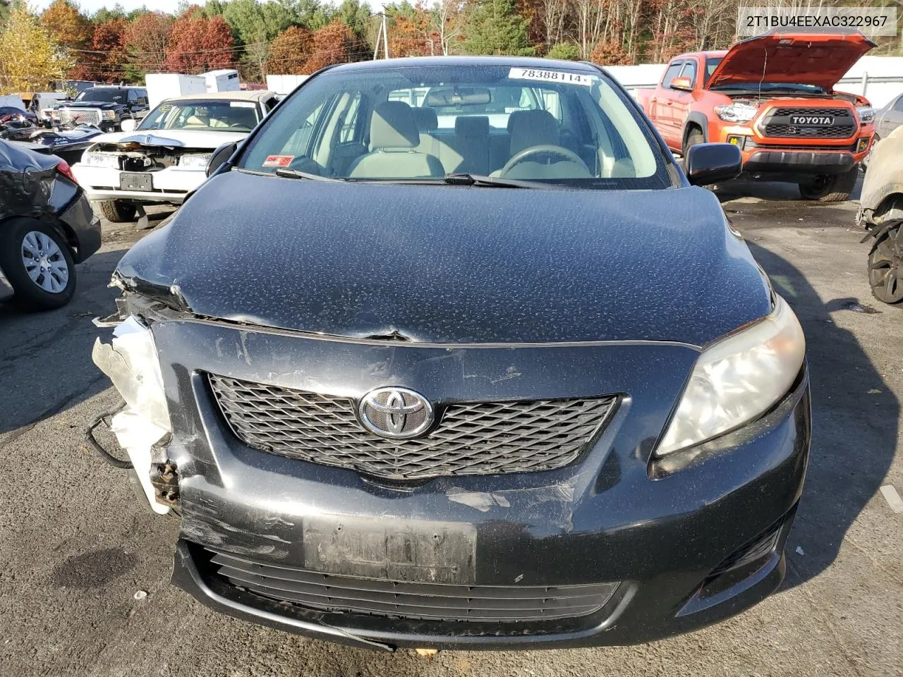 2010 Toyota Corolla Base VIN: 2T1BU4EEXAC322967 Lot: 78388114