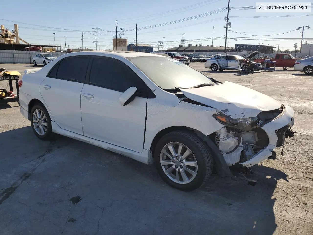 2010 Toyota Corolla Base VIN: 2T1BU4EE9AC361954 Lot: 78500514