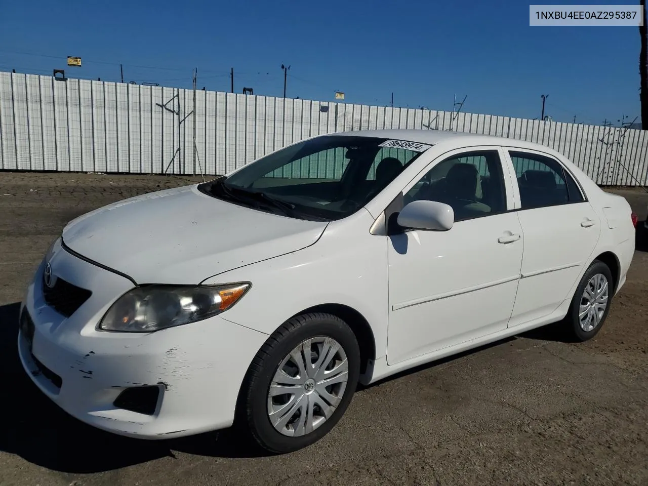 2010 Toyota Corolla Base VIN: 1NXBU4EE0AZ295387 Lot: 78643974